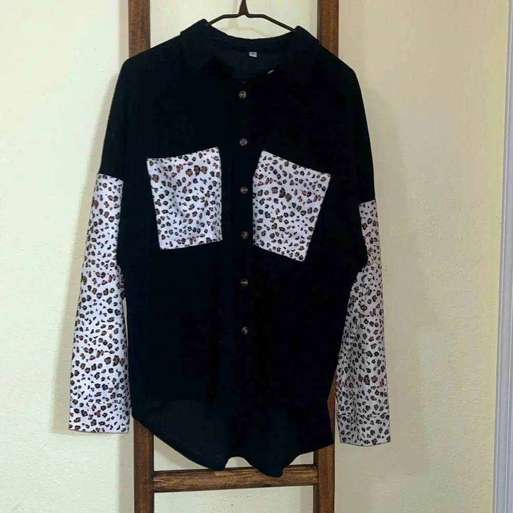 🚨‼️WOMENS LEOPARD PRINT SHACKET‼️🚨